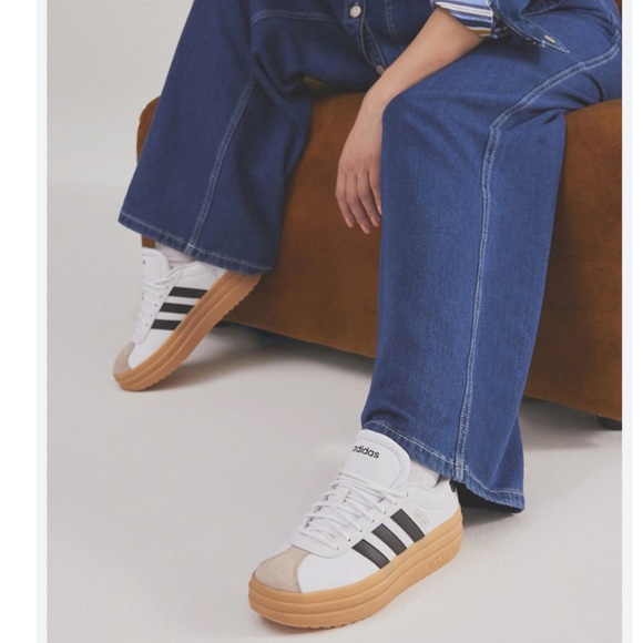 Adidas VL Court Bold White and Black Sneakers - Picture 9 of 12